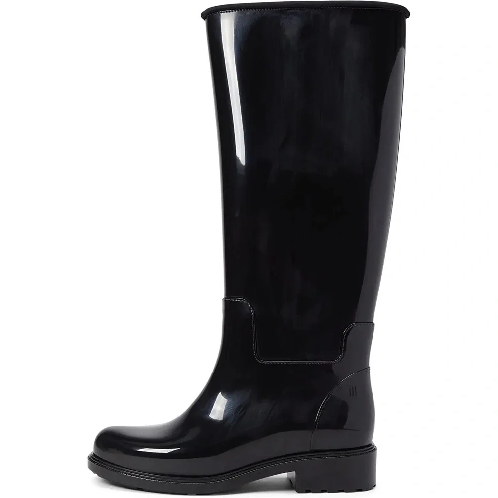 Black Melissa Fullness Rain Boot_3